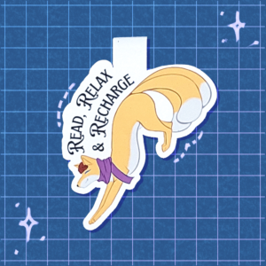 Read, Relax, and Recharge Magnetic Bookmark