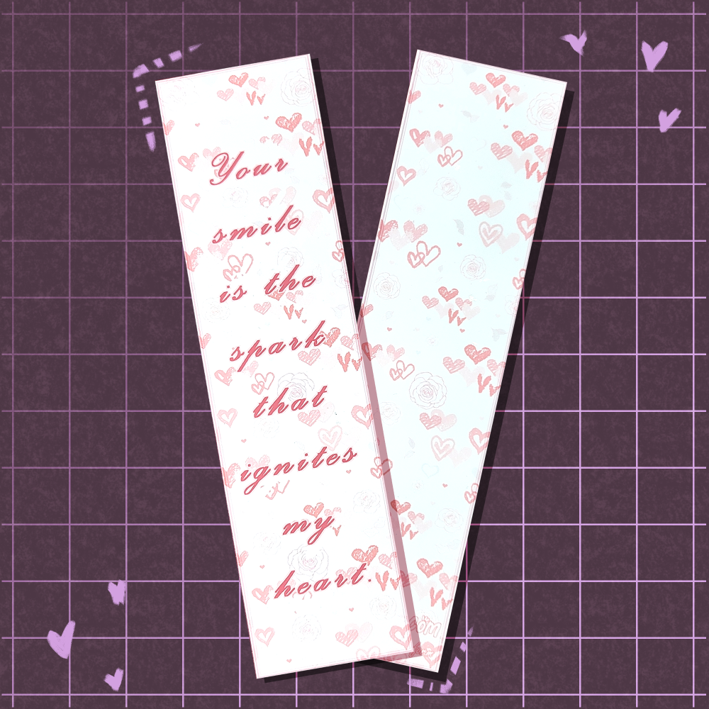 Ignites my Heart - Soft Pink Bookmark