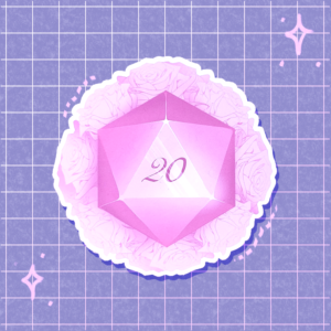 Rose Dice Sticker