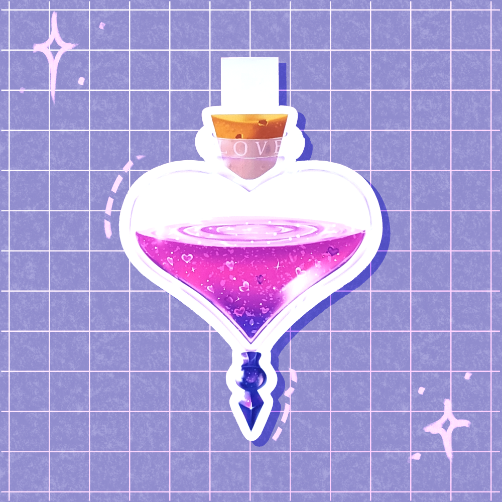 Love Potion Magnetic Bookmark