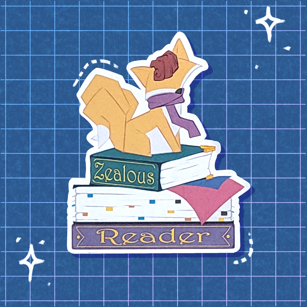 Zealous Reader Sticker